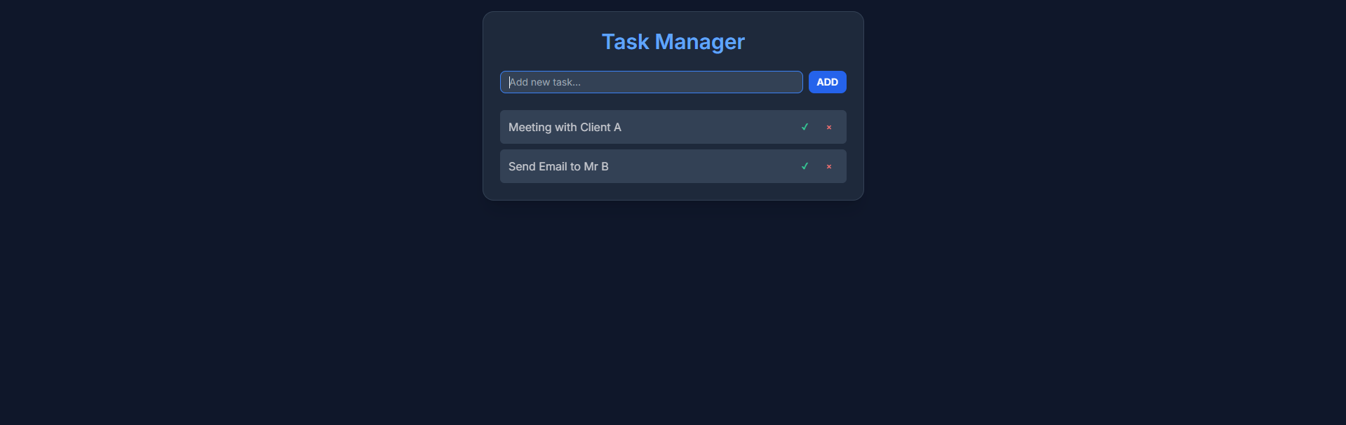Todo App Screenshot